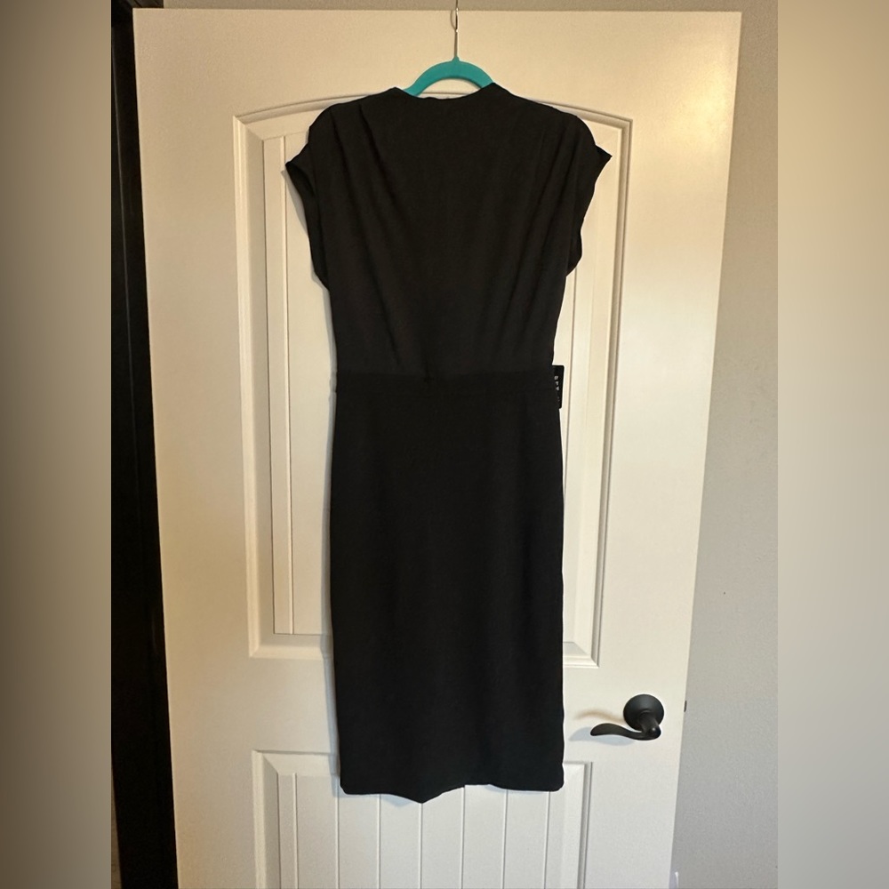 Express black midi dress